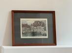 Nr: 3 Ingelijste ets van Straatsburg, Antiek en Kunst, Ophalen of Verzenden