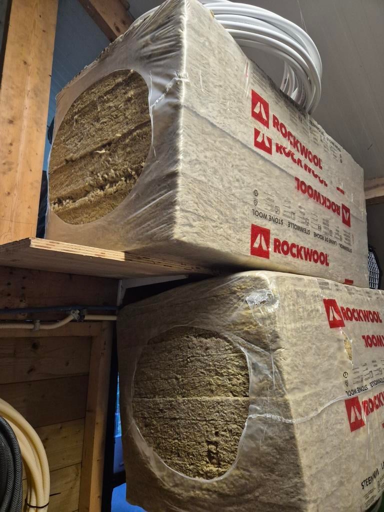 Rockwool isolatieplaten 75 mm, Ophalen, 4 tot 8 cm, Nieuw, Steenwol