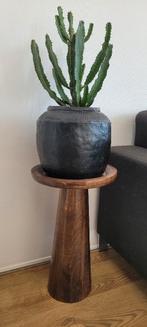 zwarte brynxz bloempot hoogte 28 cm, Tuin en Terras, Bloempotten, Ophalen, Rond, Binnen, Zo goed als nieuw