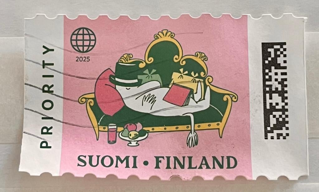 Postzegel Finland 2025 Moomins, Verzenden, Finland, Gestempeld