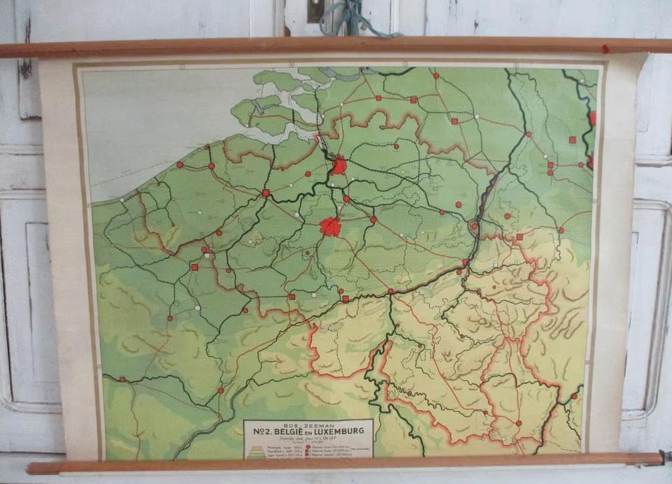 Schoolplaat België en Luxemburg, Verzenden, Aardrijkskunde