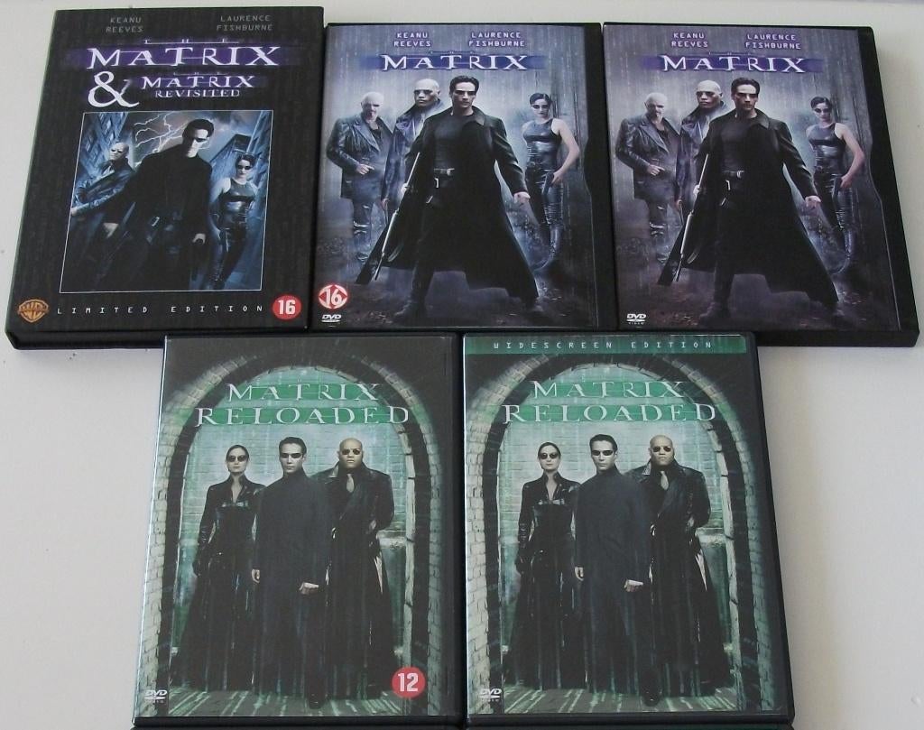 Film-Serie *** MATRIX *** Deel 1 + 2, Vanaf 12 jaar, Ophalen of Verzenden, Zo goed als nieuw