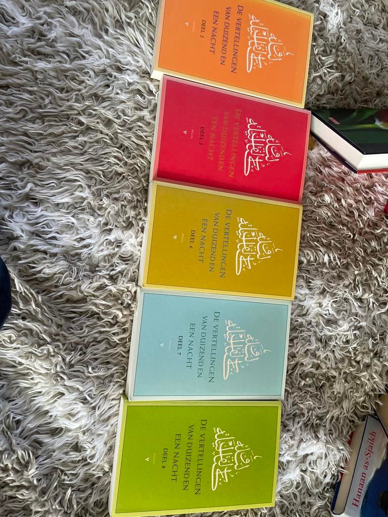 De Vertellingen van Duizend en Een Nacht, deel 2, 5, 6, 7, 8, Boeken, Ophalen of Verzenden, Gelezen, Nederland