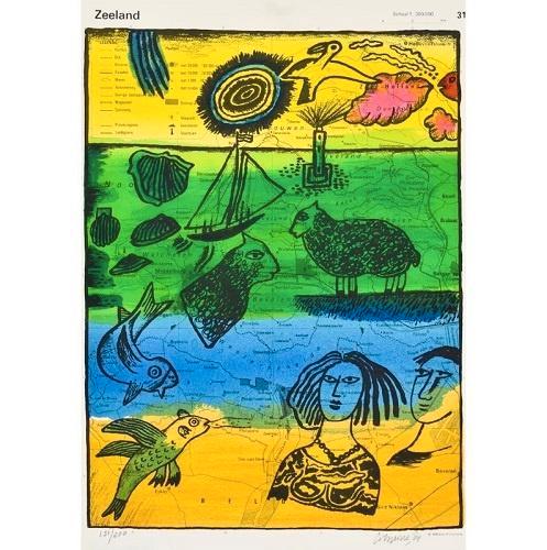 Corneille - "Zeeland", Antiek en Kunst, Kunst | Litho's en Zeefdrukken, Verzenden