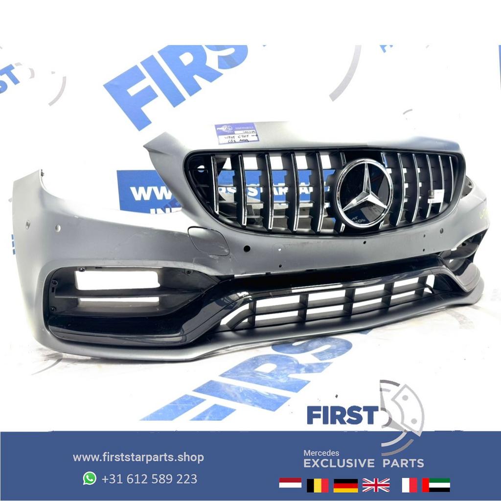 C205 C63 AMG FACELIFT BUMPER COMPLEET A2058804701 Mercedes C, Gebruikt, -, Voor, Ophalen of Verzenden