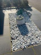 Witte sierkeien voor tuin of oprit, Tuin en Terras, Grind, Keien en Split, Wit, Ophalen of Verzenden, Zo goed als nieuw, Kei