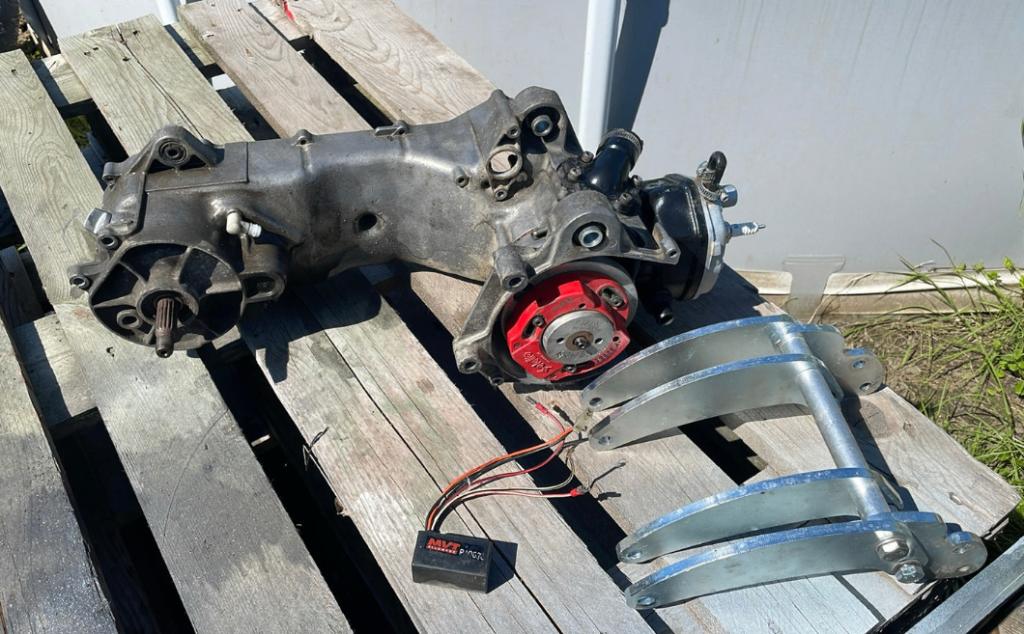 aerox blok met spitro achterbrug, Ophalen