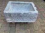 Oude Belgisch hardstenen trog gootsteen pompbak, E, Ophalen