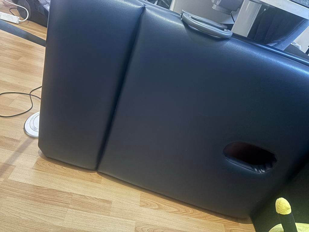 Inklapbaar massagebed, donkerblauw, Ophalen, Gebruikt, Massagetafel