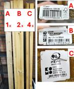 Tuinhout - planken en steunpalen, Tuin en Terras, Ophalen, Nieuw, 180 tot 250 cm, Planken