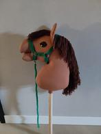 Stokpaard / Hobby Horse - Bruin met groen halster, Ophalen of Verzenden, Nieuw, Jongen of Meisje
