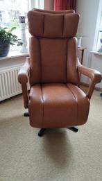Sta op Stoel, Huis en Inrichting, Fauteuils, Ophalen, Minder dan 75 cm, Zo goed als nieuw, Leer