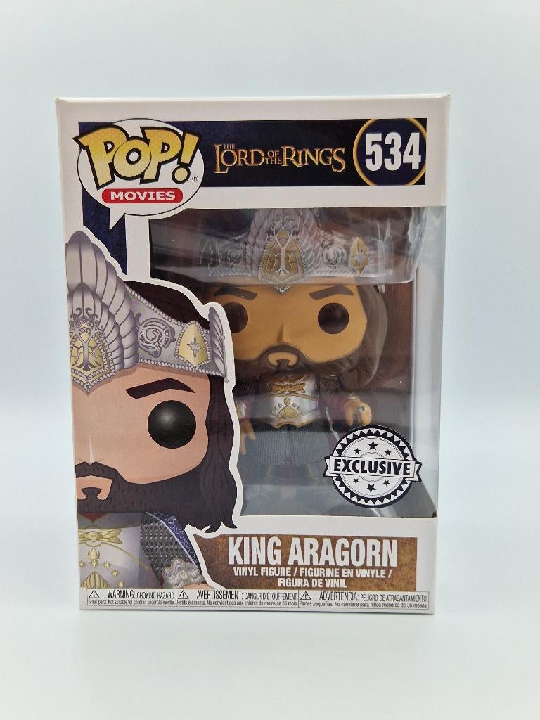 Lord of the Rings King Aragorn Exclusive #534 - Funko POP!, Funko, LLC 2802 Wetmore Ave Everett, WA 98201 United States, Ophalen of Verzenden