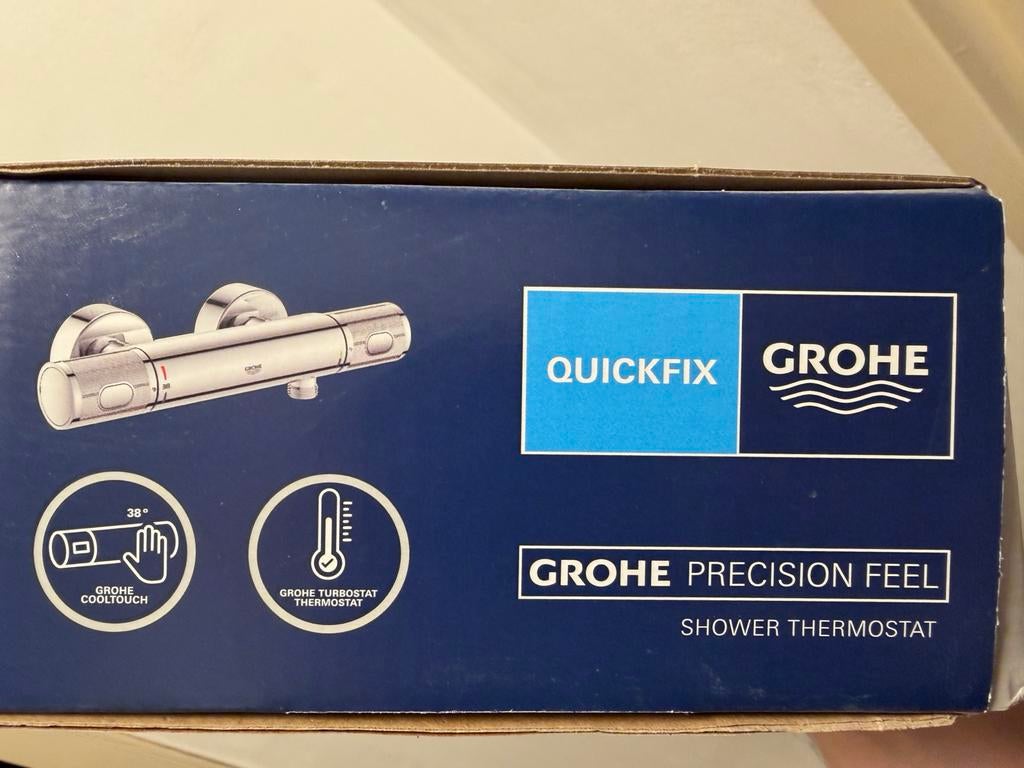 Grohe thermostaatkraan precision feel 12cm G1/2, Ophalen, Gebruikt, Chroom, Douche