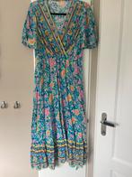Zwierige boho jurk maat L, Blauw, Maat 42/44 (L), Ophalen of Verzenden, Zo goed als nieuw