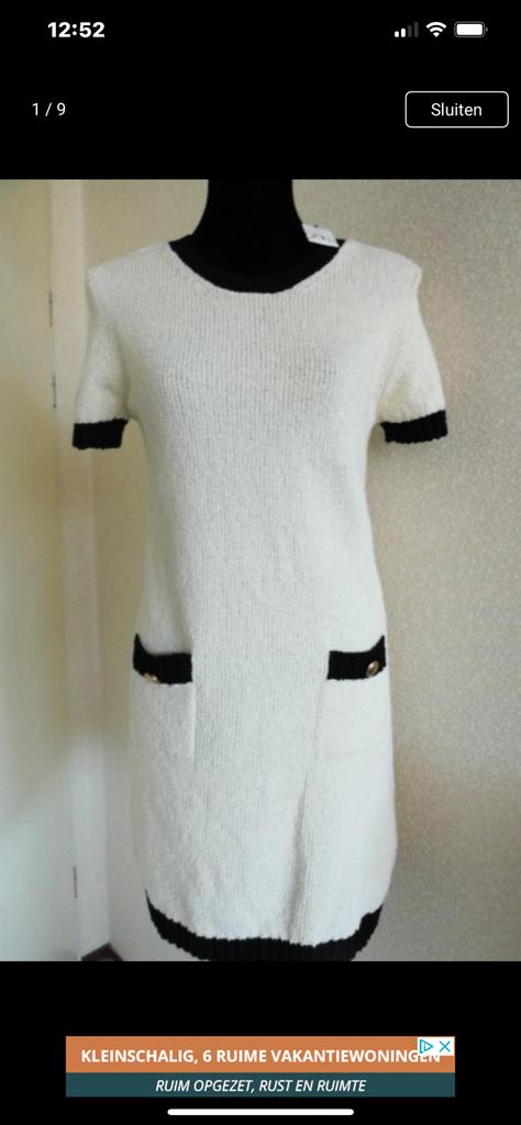 Nieuw gebreid couture style jurkje Large, Ophalen of Verzenden, Zo goed als nieuw