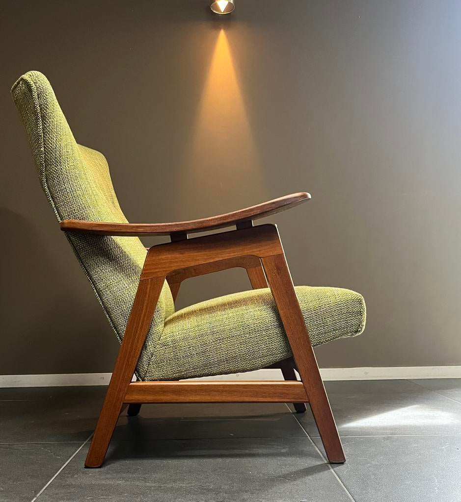 Vintage Wingbackchair Louis van Teeffelen -60’s, Huis en Inrichting, Fauteuils, Ophalen, Zo goed als nieuw