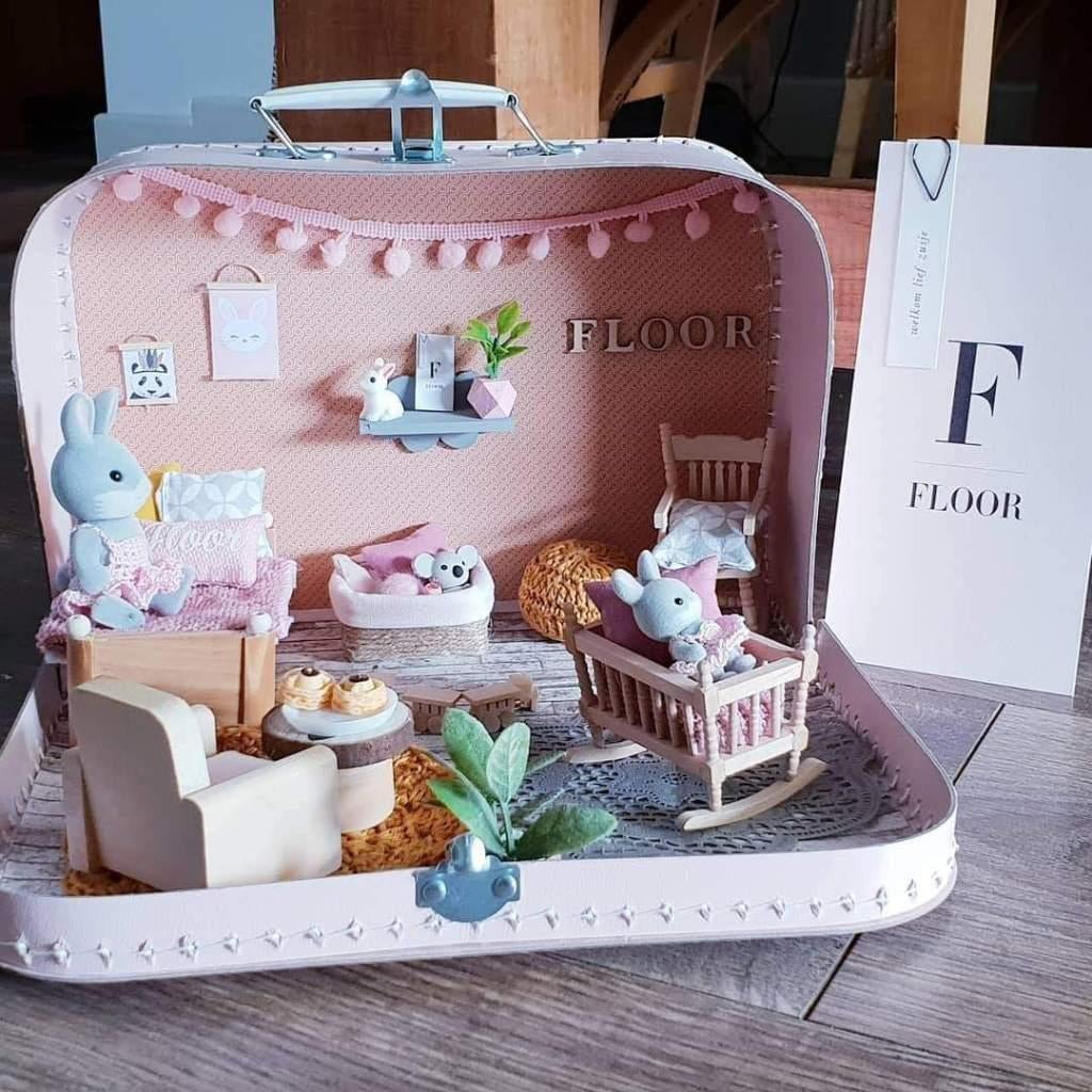 Poppenhuis koffer, Ophalen of Verzenden, Nieuw, Poppenhuis