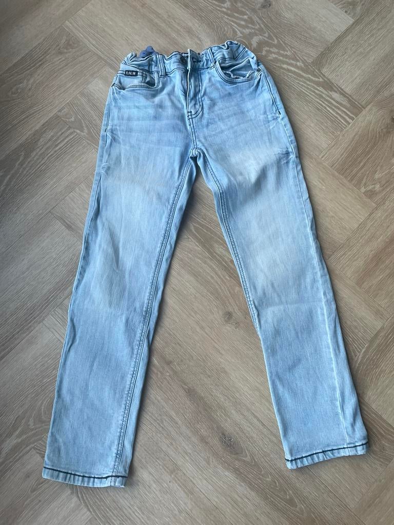 DNM kids jeans slim fit maat 146 lichtblauw, Ophalen of Verzenden, Zo goed als nieuw, Jongen, Broek