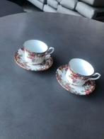 2 Royal Stafford koffie kop- en schotels, Huis en Inrichting, Keuken | Servies, Verzenden, Zo goed als nieuw, Overige stijlen