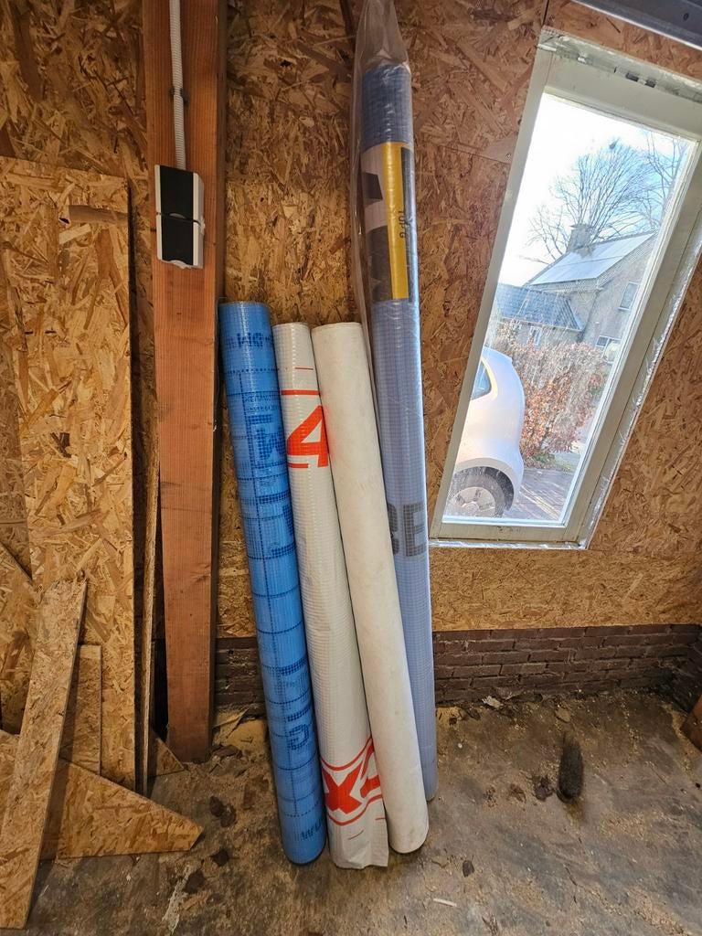 Dampopen en dampdichte folie - diverse rollen, Doe-het-zelf en Verbouw, Isolatie en Afdichting, Overige materialen, Dakisolatie