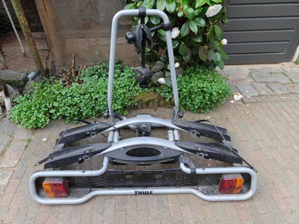 Fietsendrager Thule euroride 941 voor trekhaakmontage, Ophalen, 2 fietsen, Gebruikt, Trekhaakdrager
