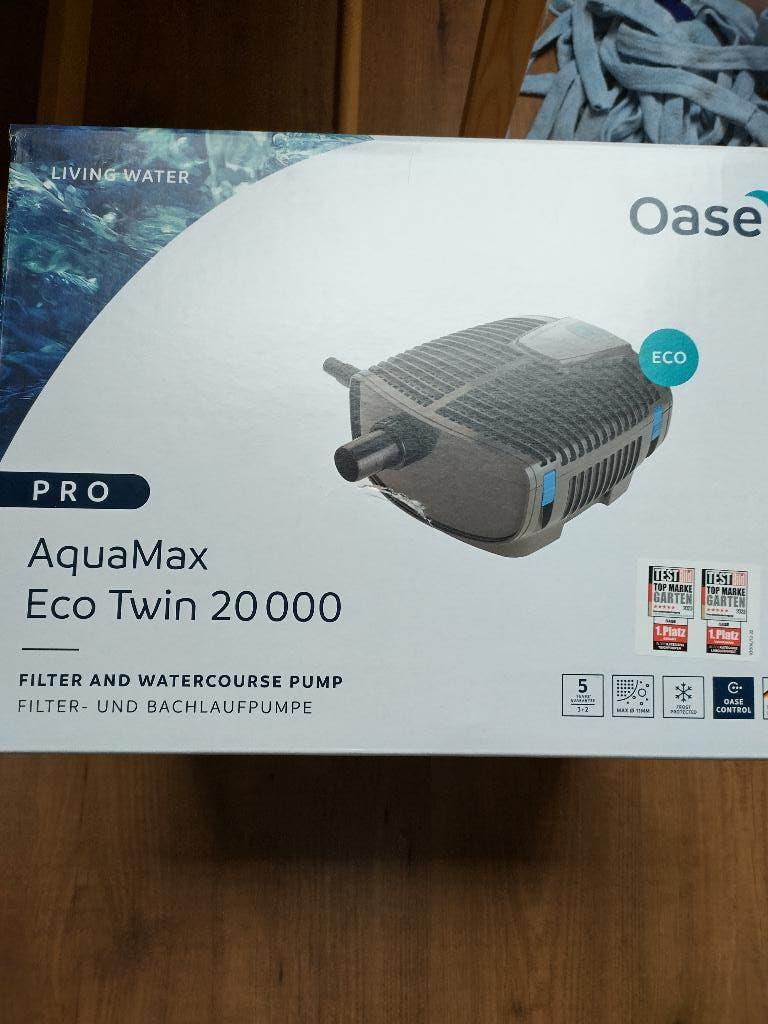 Oase Aquamax Eco Twin 20.000 nieuw in doos, Ophalen of Verzenden, Nieuw, Vijverpomp