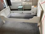 Frame bed 1 persoons, Ophalen, Zo goed als nieuw, 180 cm of meer, 85 tot 100 cm