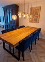 Compleet luxe interieur – Piet Klerkx – Oud teak & zwart, Ophalen, Zo goed als nieuw, Landelijk, 4 tot 6 stoelen