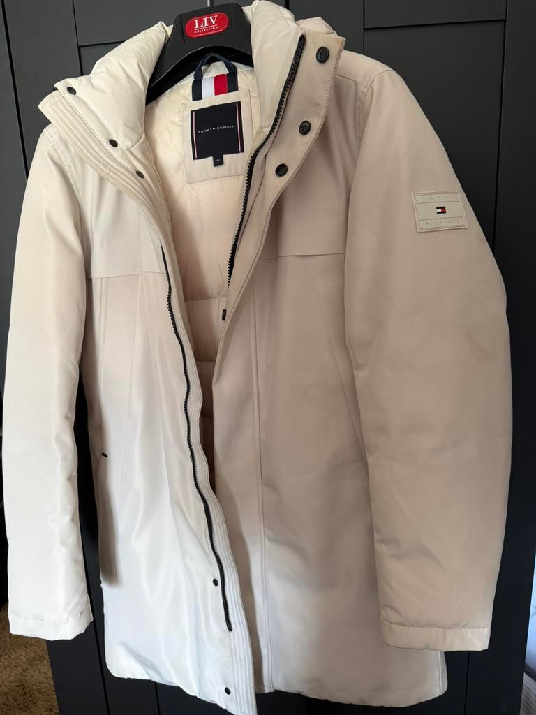 Parka jas tommy hilfiger, Kleding | Heren, Jassen | Winter, Ophalen of Verzenden, Zo goed als nieuw, Maat 46 (S) of kleiner, Beige