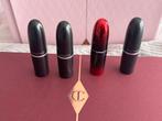 4x MAC Lipstick Ruby Woo Mocha You’re My Flame  Effortless, Nieuw, Ophalen of Verzenden, Make-up, Overige kleuren