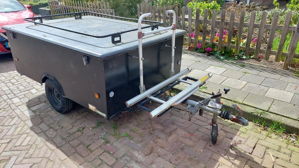 aanhanger holtkamper aluminium met fietsendrager 75 eu, Ophalen of Verzenden