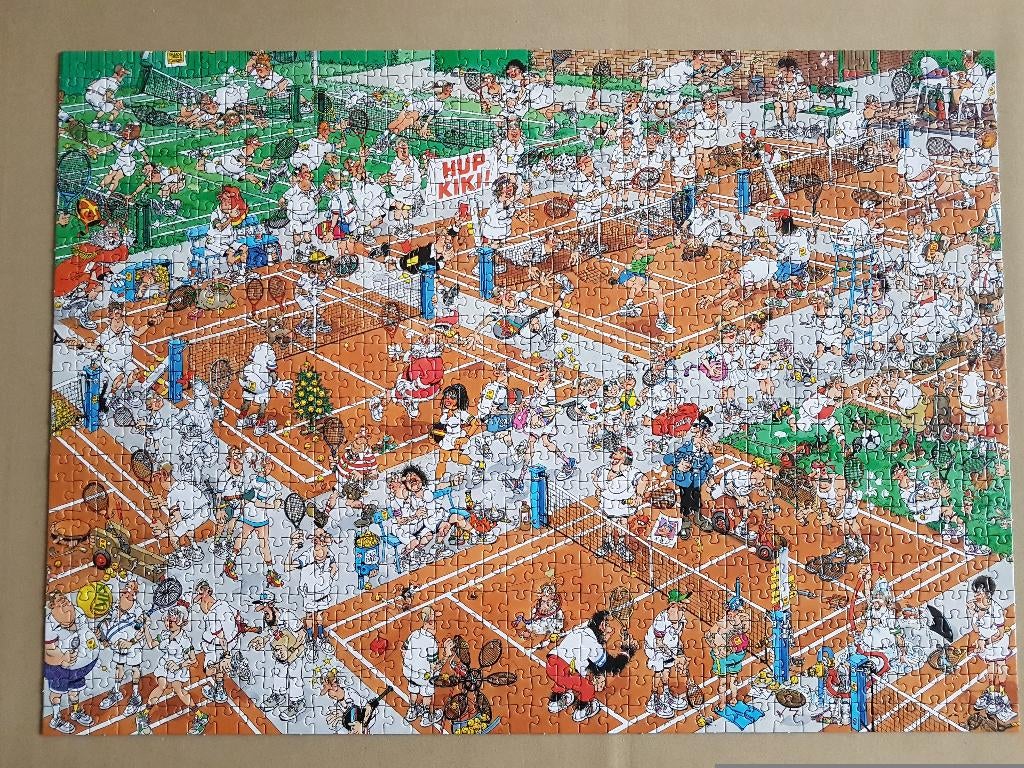 6 puzzels Jan van haasteren, Ophalen of Verzenden, 500 t/m 1500 stukjes, Gebruikt, Legpuzzel