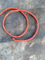 fijne bloedkoraal parels.mooie kleur[ 2 laatste foto.s kunst, Verzenden, Nieuw, Kraal