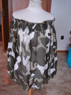 Sonia Gonnelli blouse/top/tuniek maat L ,camouflage, Maat 38/40 (M), Ophalen of Verzenden, Zo goed als nieuw, Sonia Gonnelli