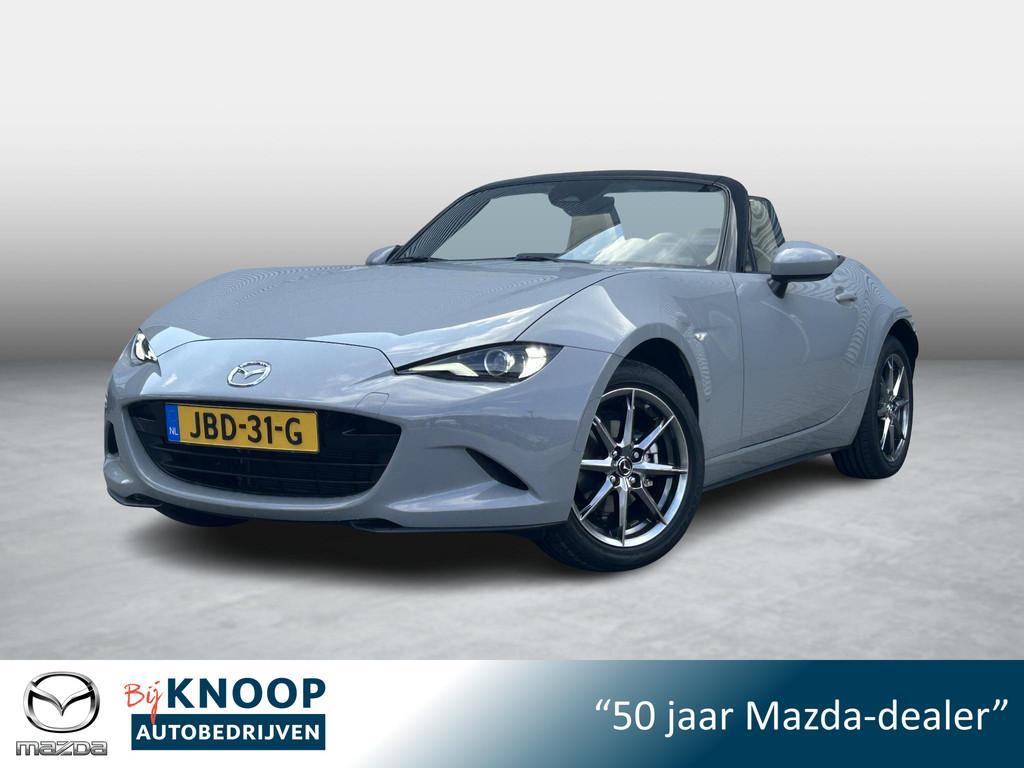 Mazda MX-5 1.5 SkyActiv-G 132 Kazari | LED | Camera | Leder, Auto's, Mazda, Achterwielaandrijving, Euro 6, 4 cilinders, Cabriolet