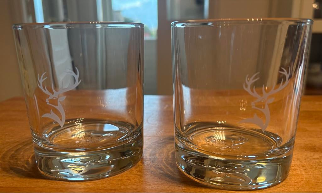 Twee glenfiddich whiskey glazen, Ophalen of Verzenden, Nieuw, Overige typen