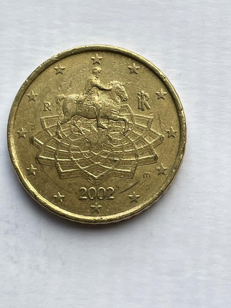 Italië  Euro munten  van 50 cent van 2002., Ophalen of Verzenden, Italië, 50 cent, Losse munt