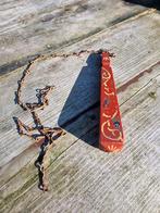 Oude wc trekker hout Hindeloopen, Antiek en Kunst, Ophalen of Verzenden