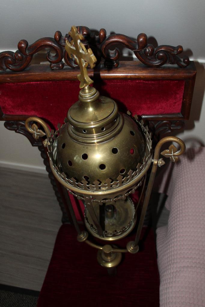 processie lamp koper, Antiek en Kunst, Antiek | Lampen, Ophalen