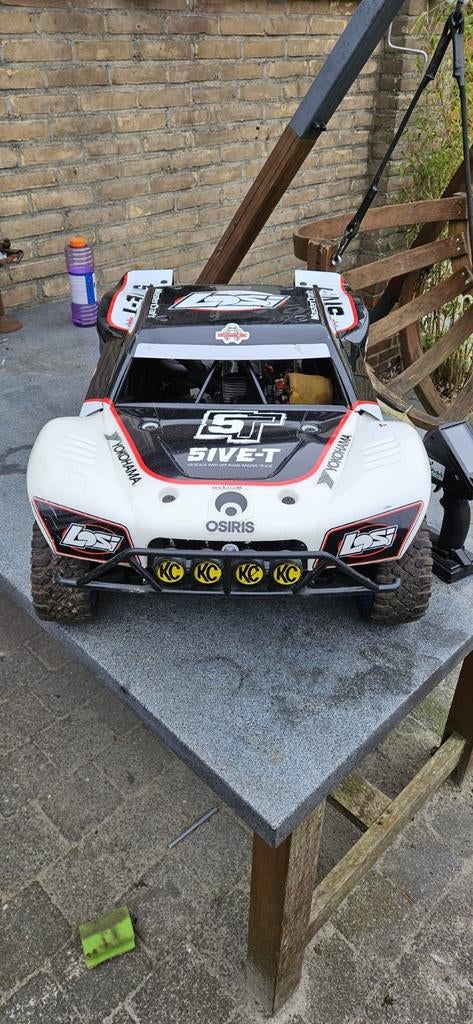 Losi 5ive t rtr compleet wedstrijd klaar!!, Hobby en Vrije tijd, Ophalen, Nieuw, Overige schalen, Auto offroad