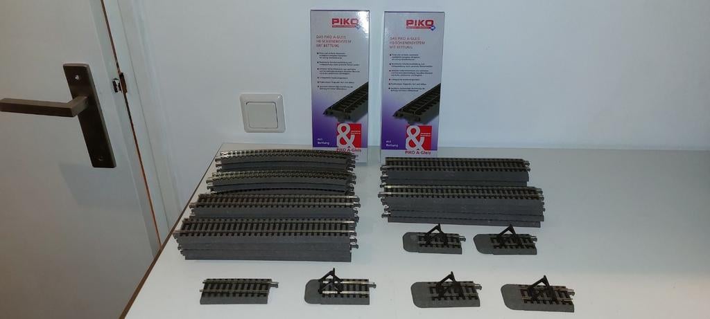 Piko Rails Pakket Totaal 47 Stuks !!!, Ophalen of Verzenden, Zo goed als nieuw, Rails, Piko