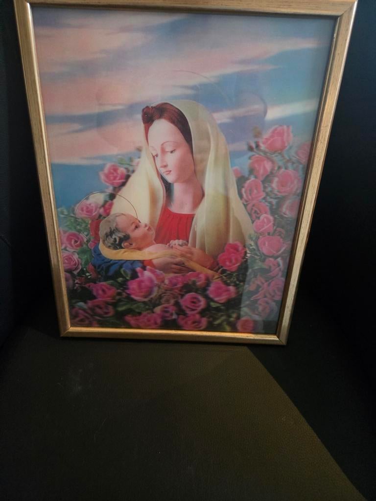 Hologram afbeelding Maria met kind Jesus, Ophalen of Verzenden
