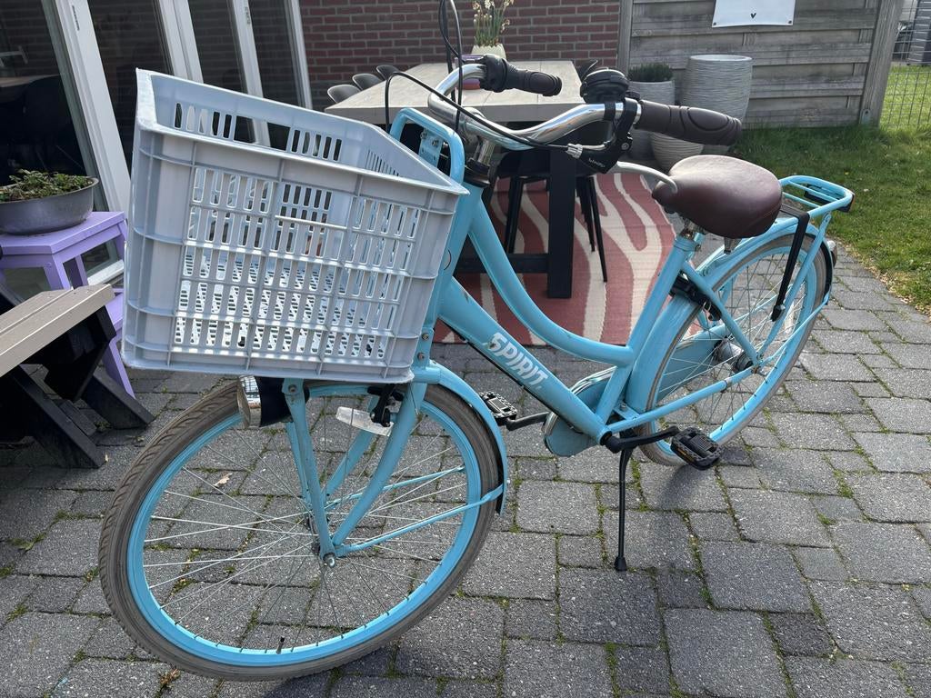 Meisjesfiets 26 inch blauw met mand en 3 versnellingen Fiets, Fietsen en Brommers, Fietsen | Meisjes, Ophalen, Gebruikt, 26 inch of meer