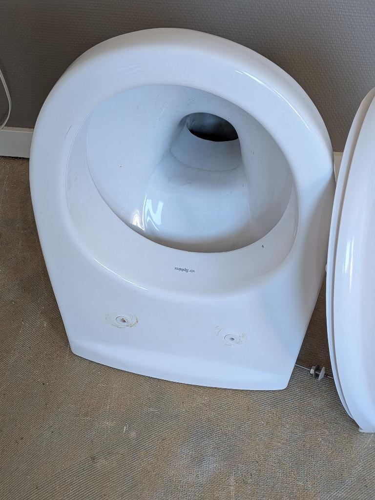 Mooie sphinx wc pot, Ophalen, Zo goed als nieuw, Steen, Toilet