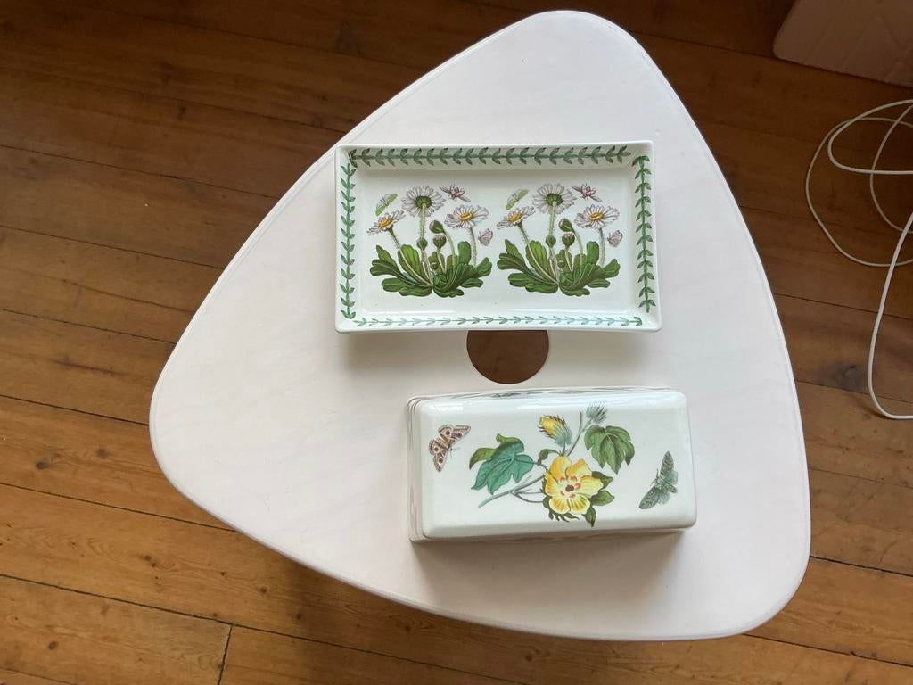 Portmeirion The Botanic Garden botervloot, Keramiek, Ophalen of Verzenden, Overige stijlen, Schaal of Schalen