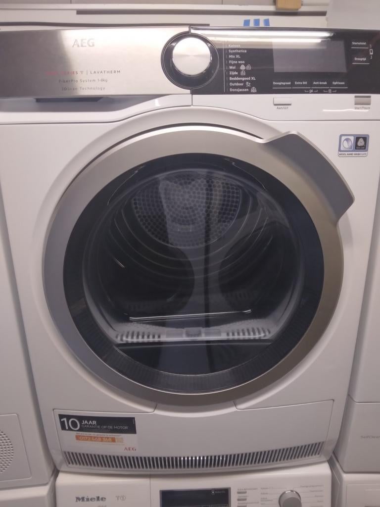 Warmtepomp droger Aeg 9000 serie, Witgoed en Apparatuur, Wasdrogers, 6 tot 8 kg, Ophalen of Verzenden, Overige typen, 85 tot 90 cm