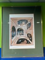 Nielsen lijst goud 50x40 – incl Escher poster, Minder dan 50 cm, 50 tot 75 cm, Metaal of Aluminium, Ophalen of Verzenden