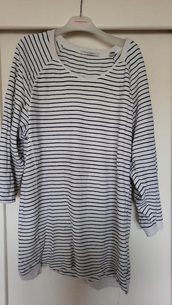 Jurk gestreepte badstof, Kleding | Dames, Jurken, Gedragen, Onder de knie, Ophalen