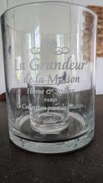 Glazen windlicht (zwaar) met ingebouwde stolp, Huis en Inrichting, Woonaccessoires | Stolpen, Ophalen of Verzenden, Zo goed als nieuw